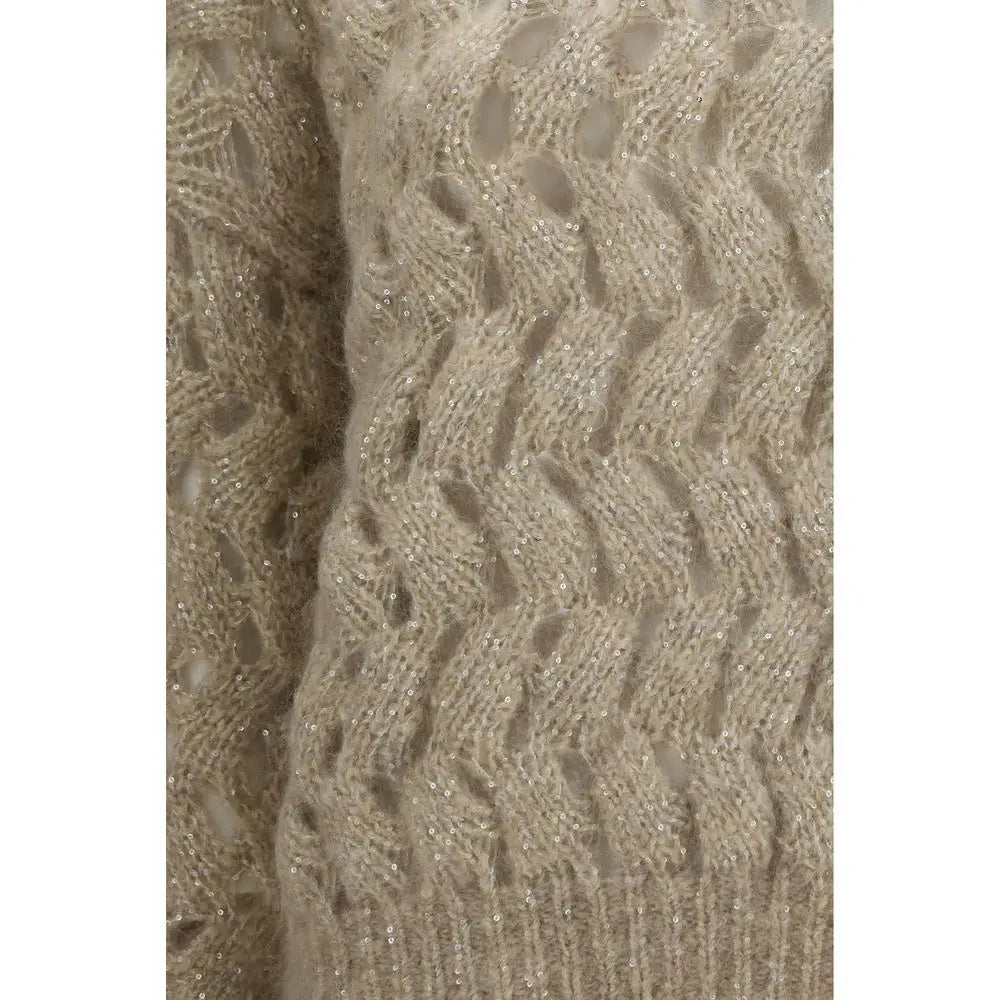 Brunello Cucinelli Brunello Cucinelli Beige Mohair Sweatshirt