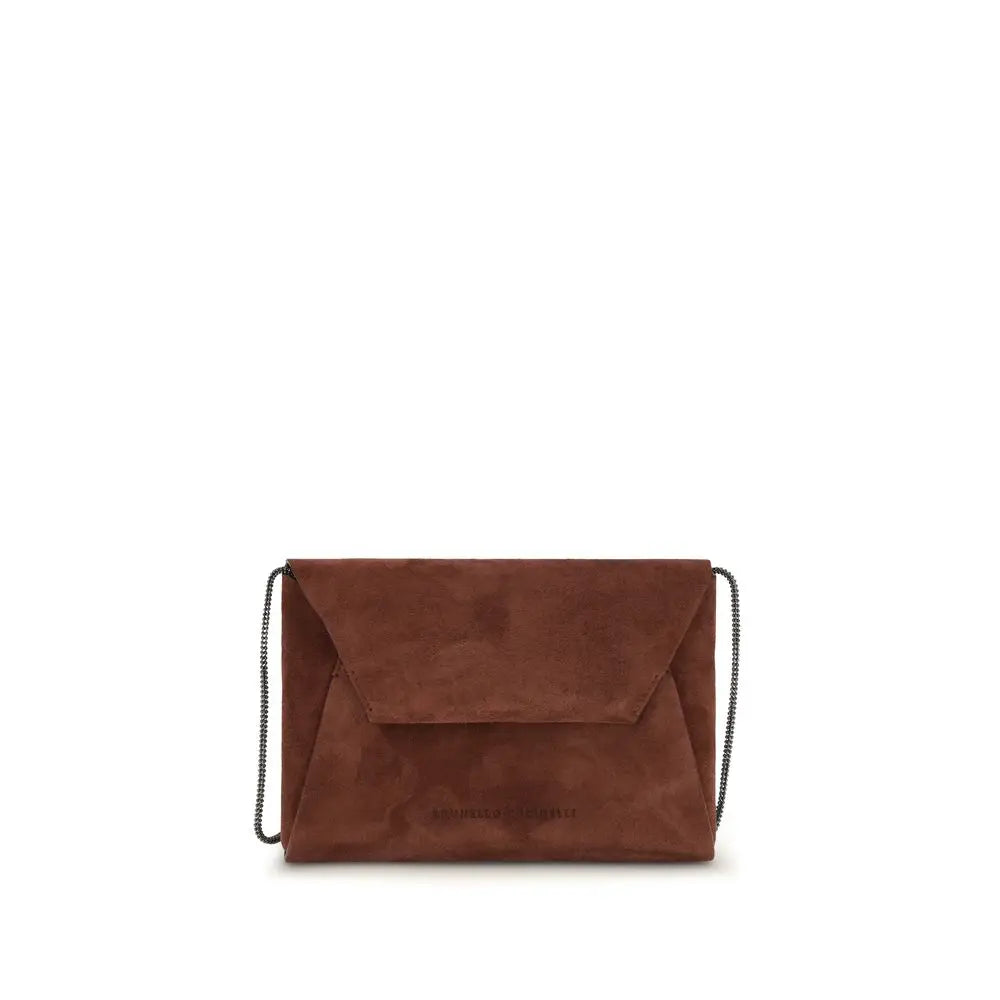 Brunello Cucinelli Brunello Cucinelli Bordeaux Calf Leather Bos Taurus Shoulder Bag