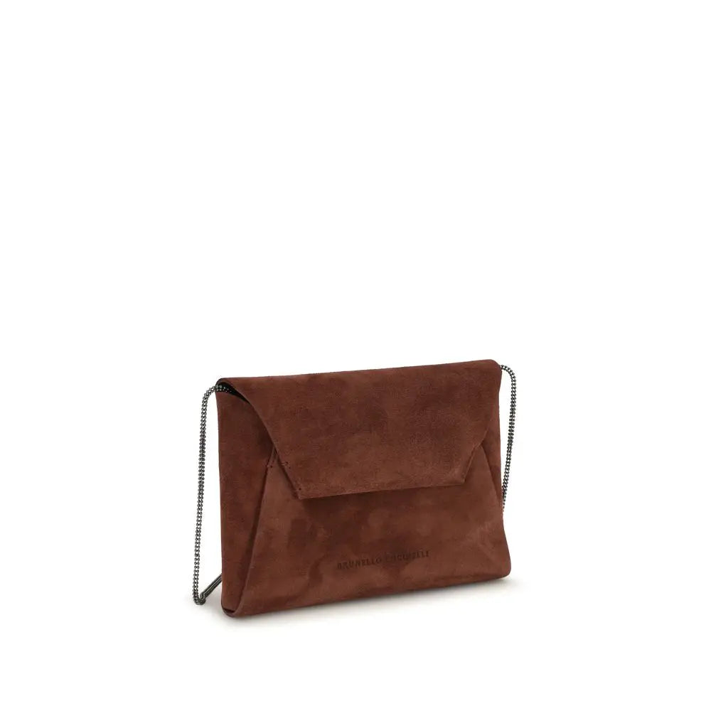 Brunello Cucinelli Brunello Cucinelli Bordeaux Calf Leather Bos Taurus Shoulder Bag