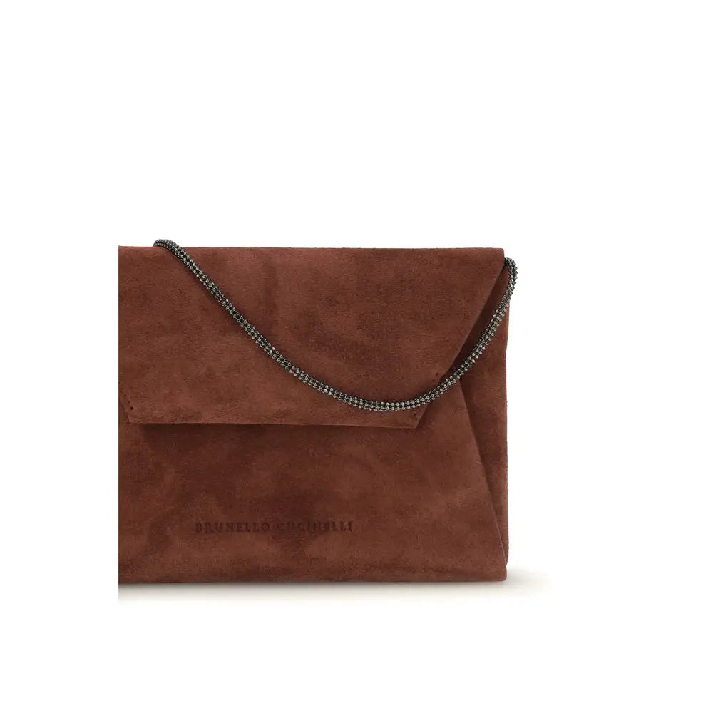 Brunello Cucinelli Brunello Cucinelli Bordeaux Calf Leather Bos Taurus Shoulder Bag