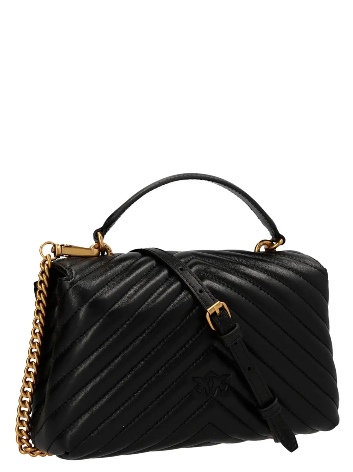 PINKO PINKO Black Lambskin Handbag