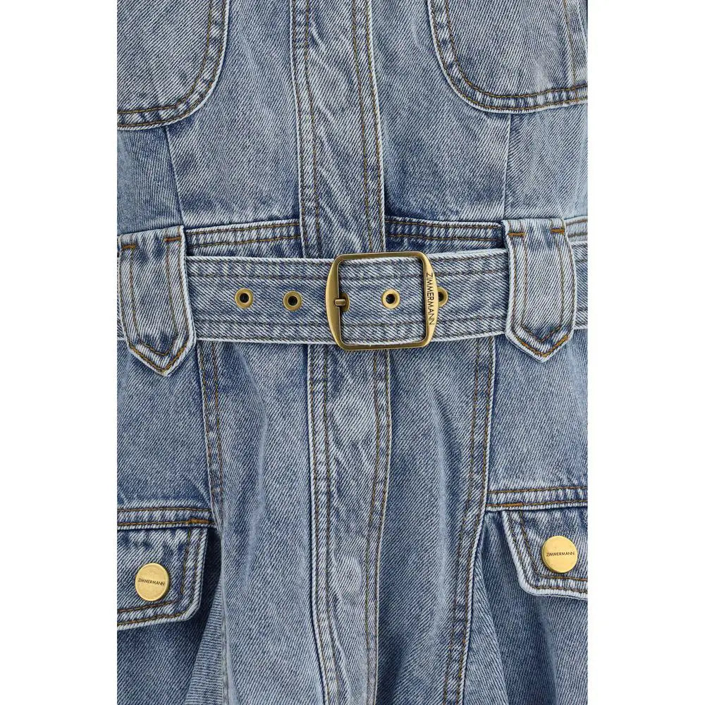 Zimmermann Zimmermann Blue Cotton Casual Dress