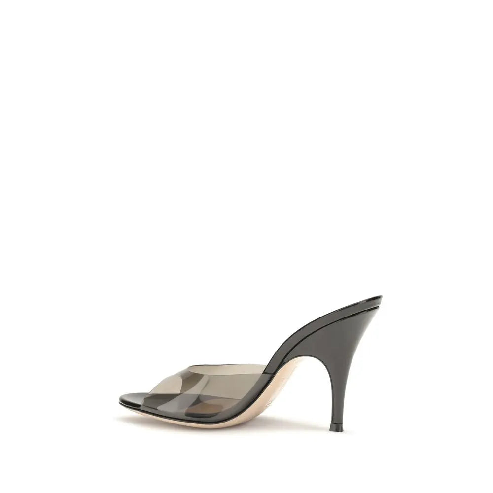 Gianvito Rossi Gianvito Rossi Black Polyurethane Sandals