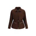 Prada Prada Brown Polyester Full-Length Jacket