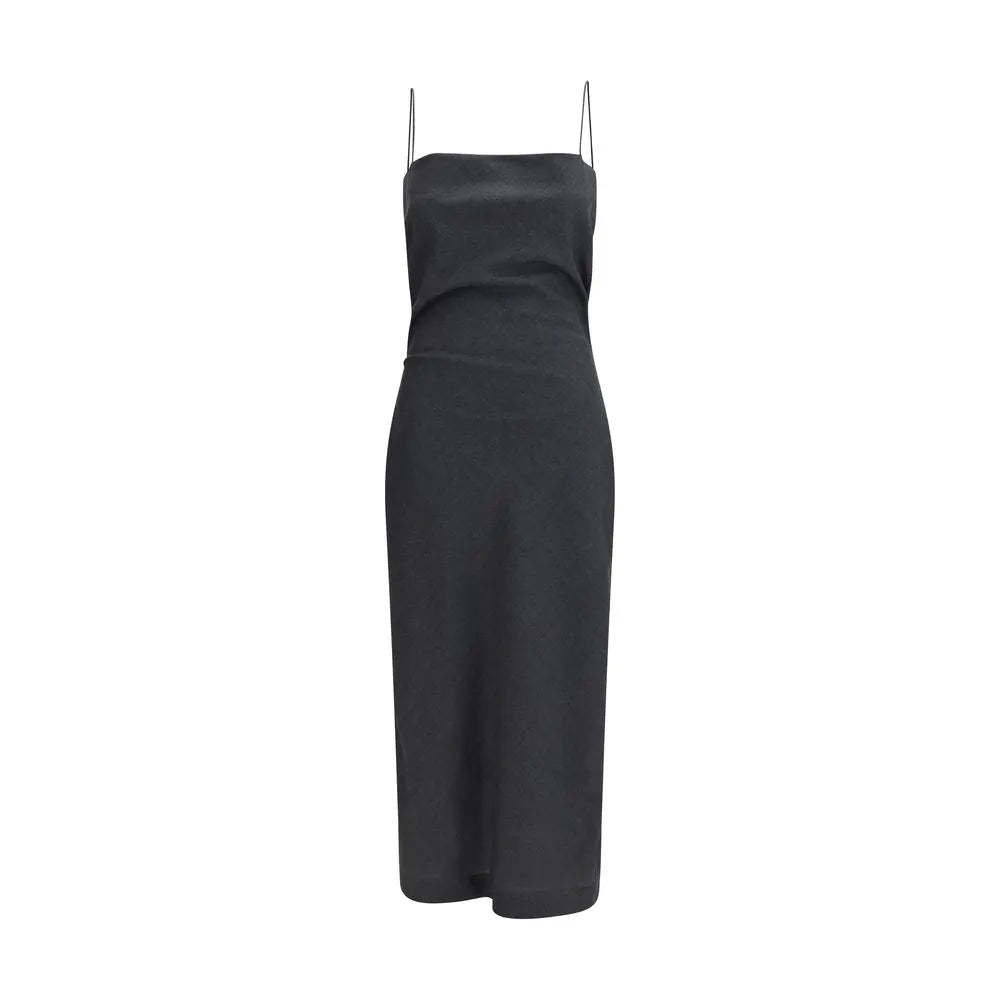 Calvin Klein Calvin Klein Gray Wool Oves Aries Cocktail Dress