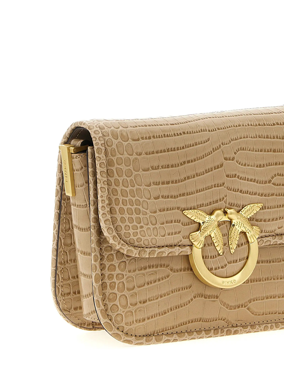 PINKO PINKO Beige Goatskin Shoulder Bag