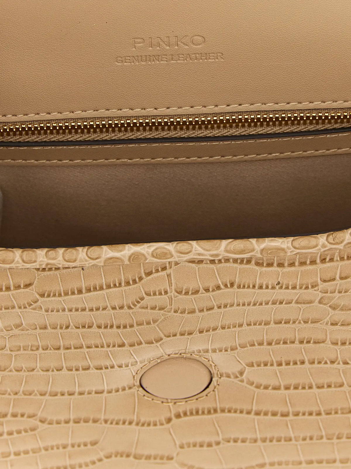 PINKO PINKO Beige Goatskin Shoulder Bag