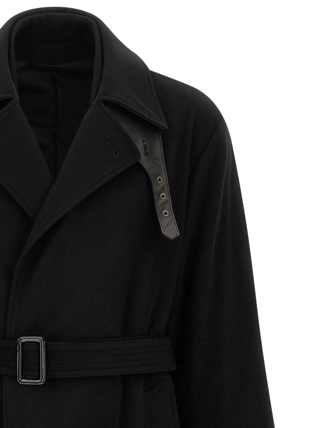 SSSTEIN SSSTEIN Black Wool Coat