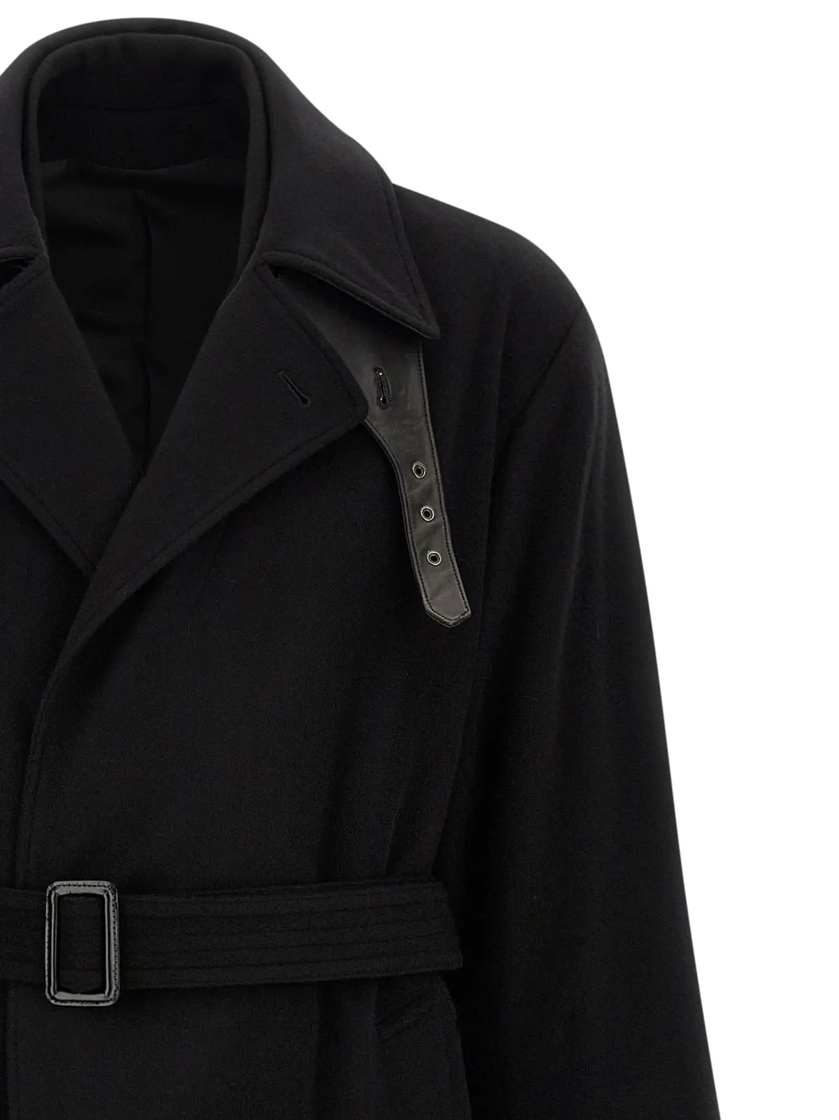 SSSTEIN SSSTEIN Black Wool Coat