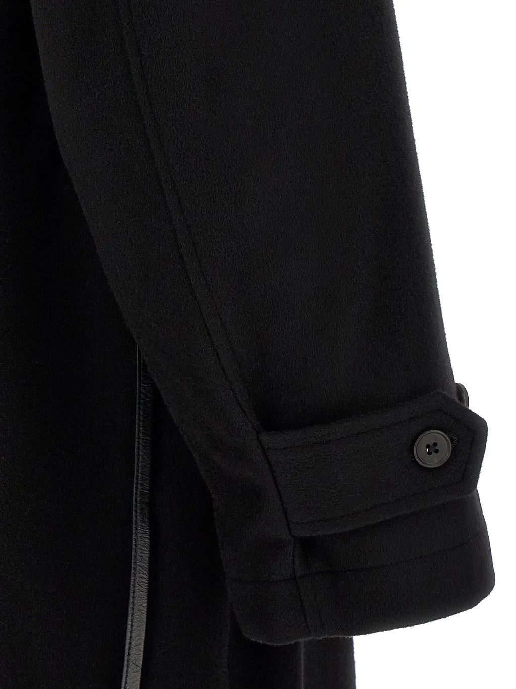 SSSTEIN SSSTEIN Black Wool Coat