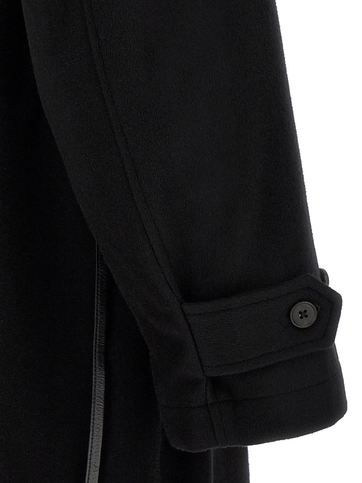 SSSTEIN SSSTEIN Black Wool Coat