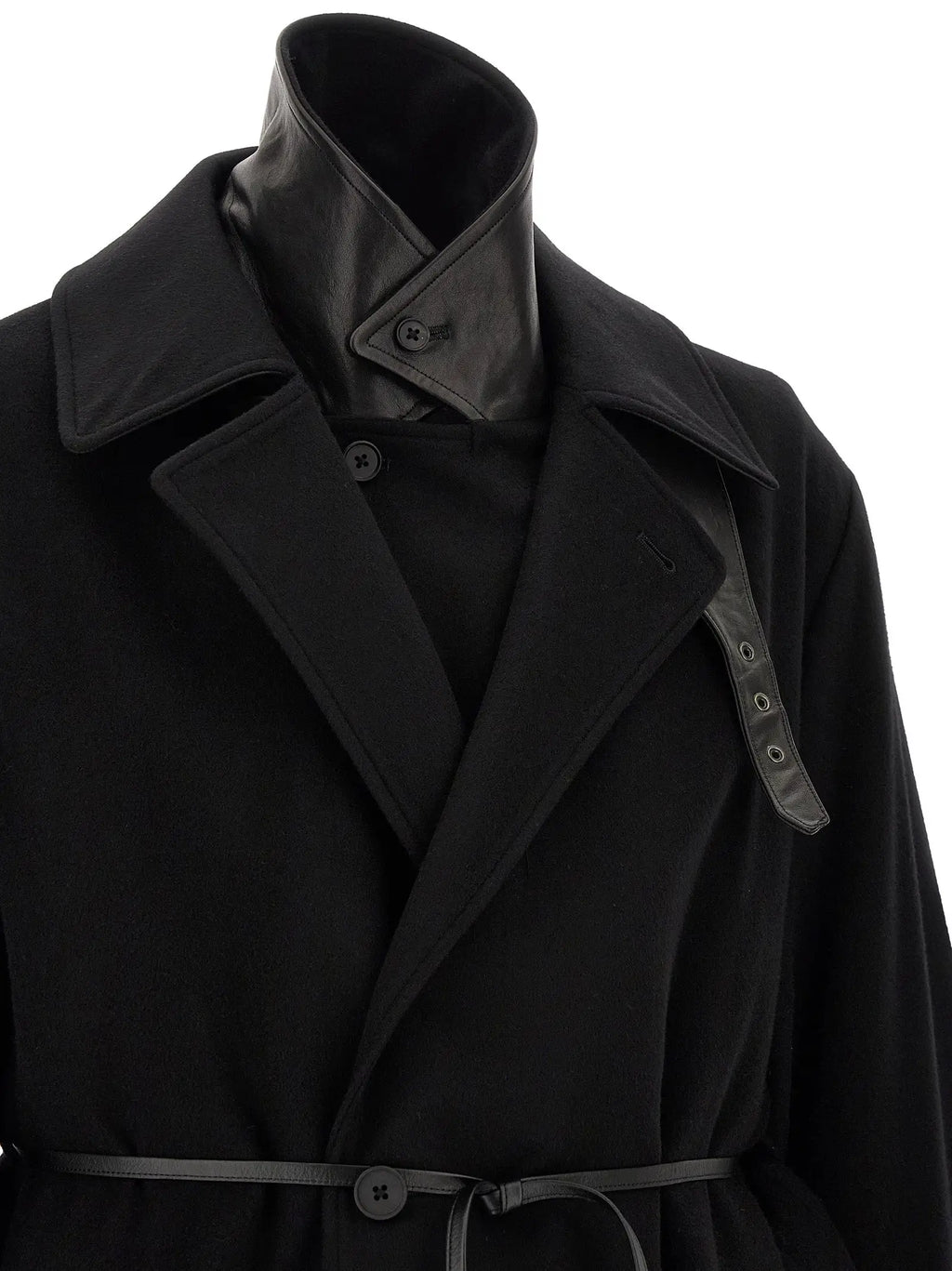 SSSTEIN SSSTEIN Black Wool Coat