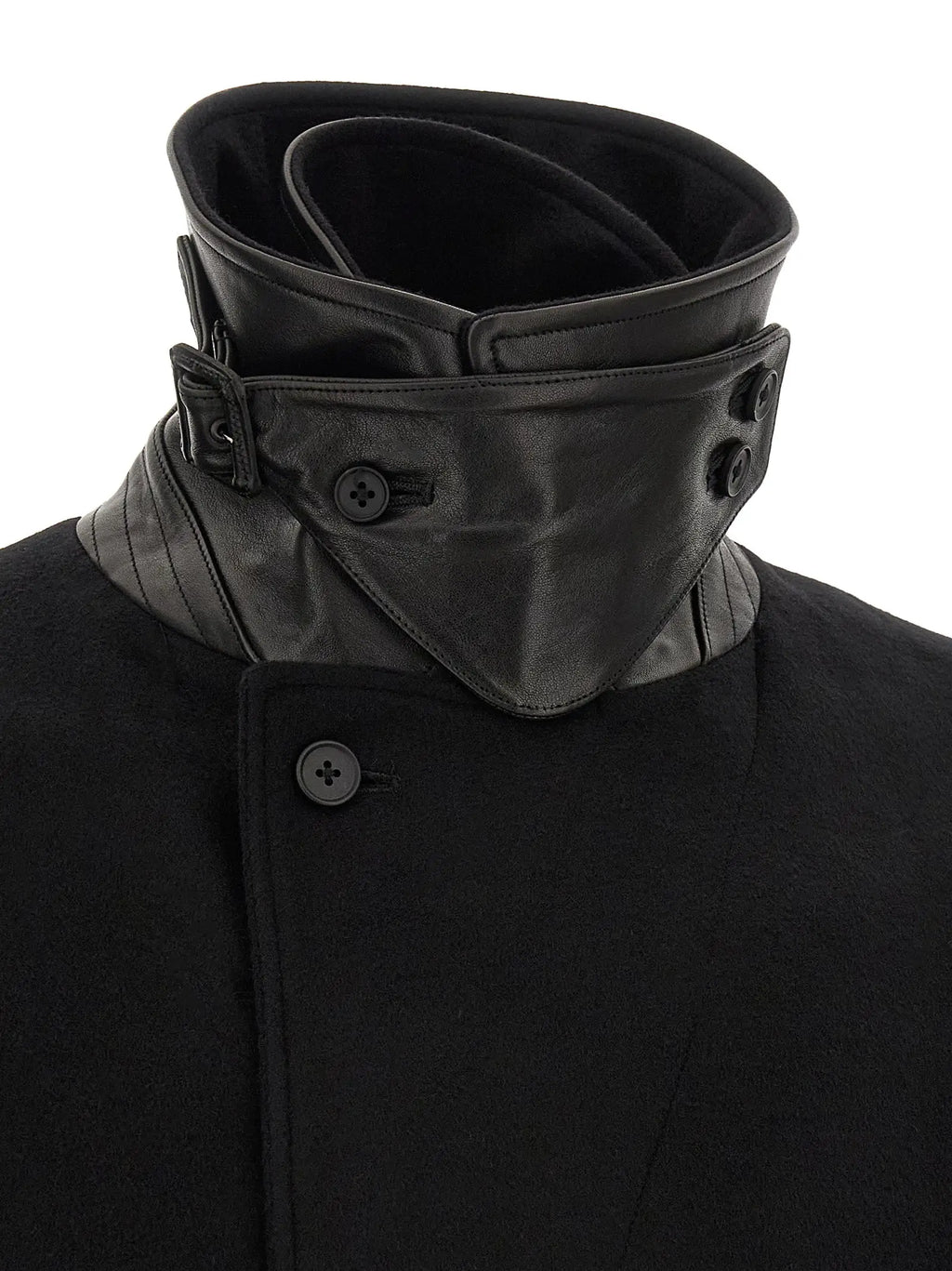 SSSTEIN SSSTEIN Black Wool Coat