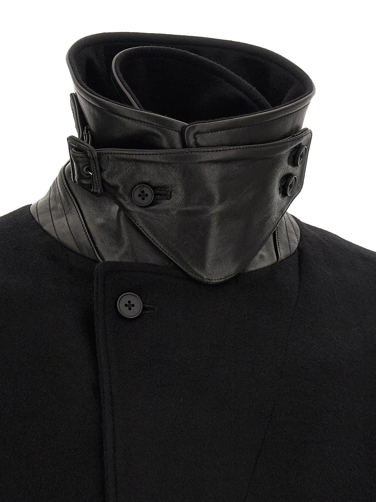 SSSTEIN SSSTEIN Black Wool Coat