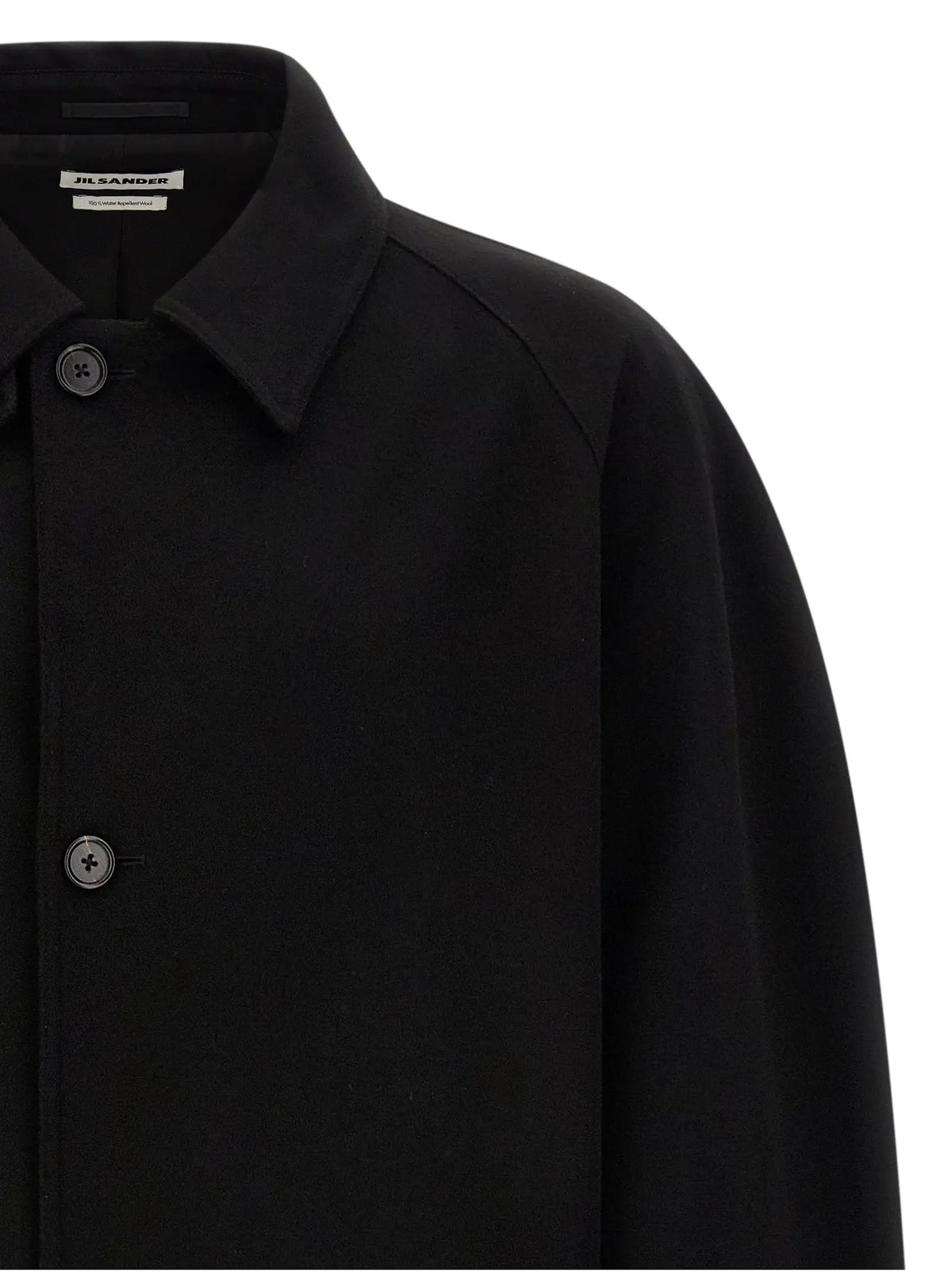 Jil Sander Jil Sander Black Wool Coat