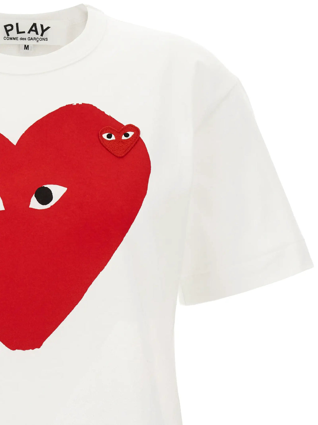 Comme Des Garçons Play Comme Des Garçons Play White Cotton T-Shirt