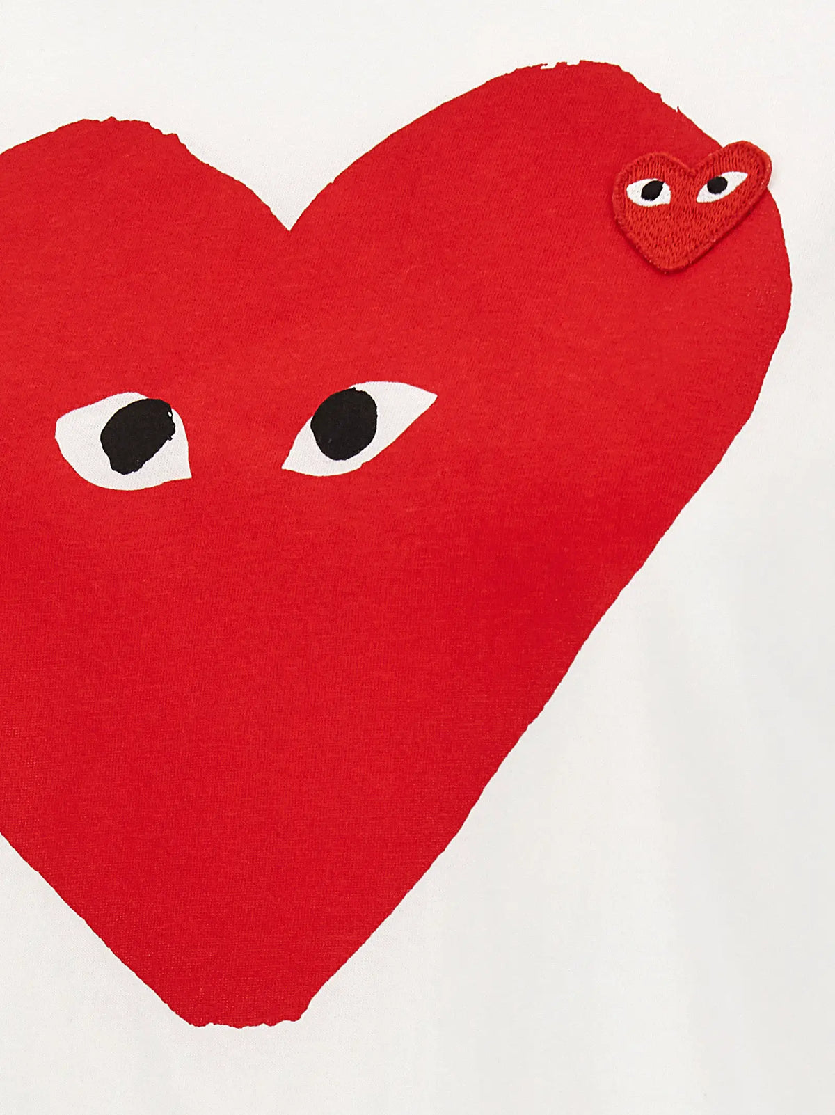 Comme Des Garçons Play Comme Des Garçons Play White Cotton T-Shirt