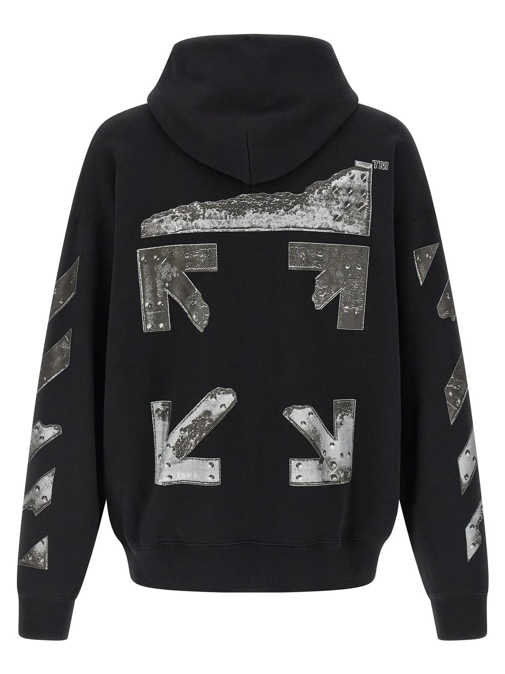 Off-White Black Cotton Sweatshirt