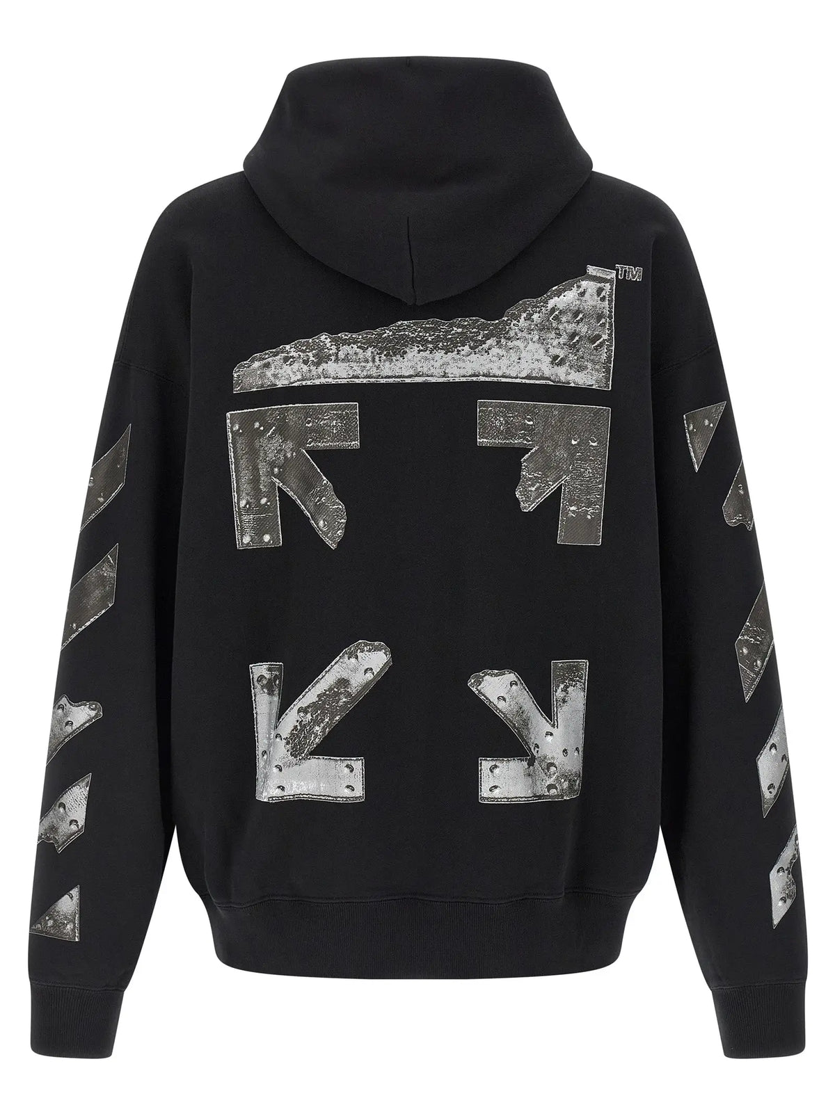 Off-White Black Cotton Sweatshirt