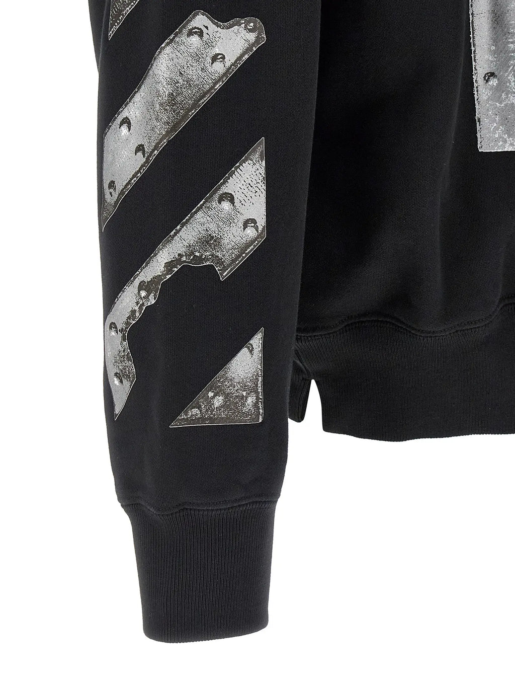 Off-White Black Cotton Sweatshirt