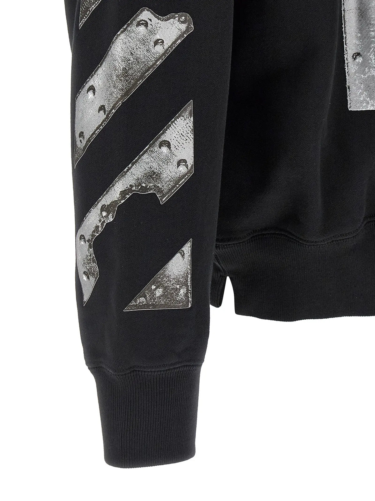 Off-White Black Cotton Sweatshirt