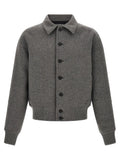 Jacquemus Gray Virgin Wool Bomber