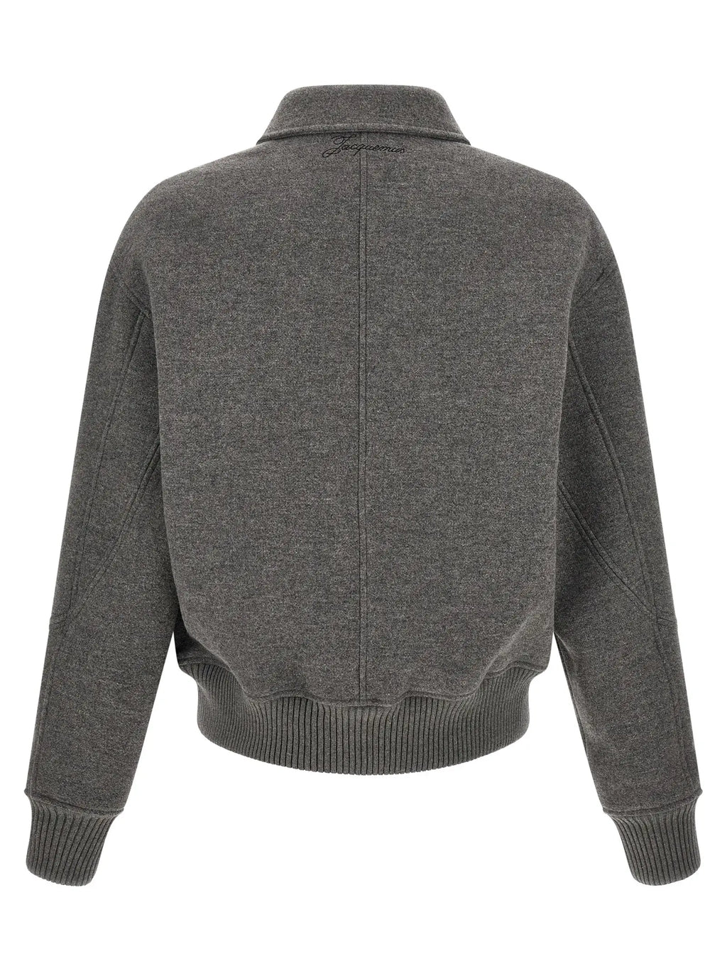 Jacquemus Gray Virgin Wool Bomber