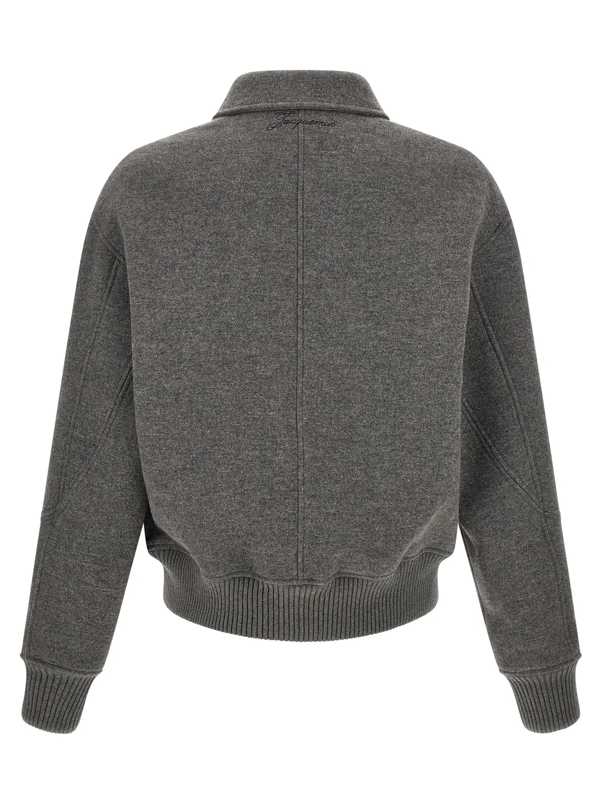 Jacquemus Gray Virgin Wool Bomber