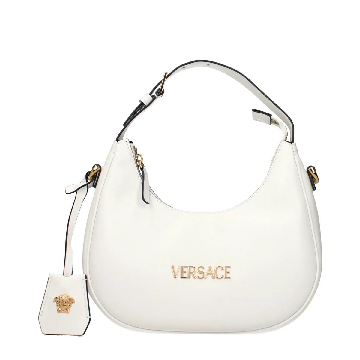 Versace White Leather Handbag