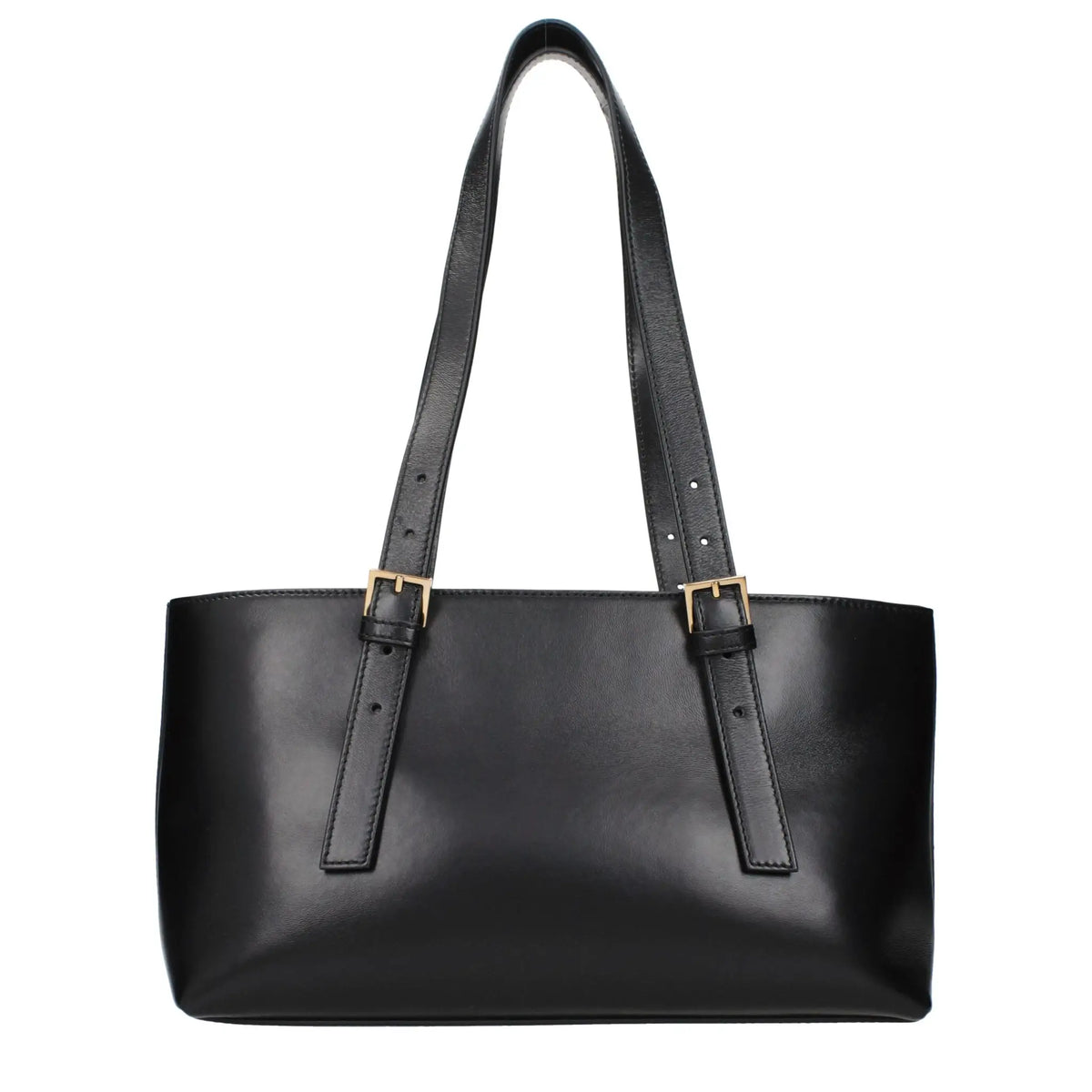 Versace Black Leather Shoulder Bag
