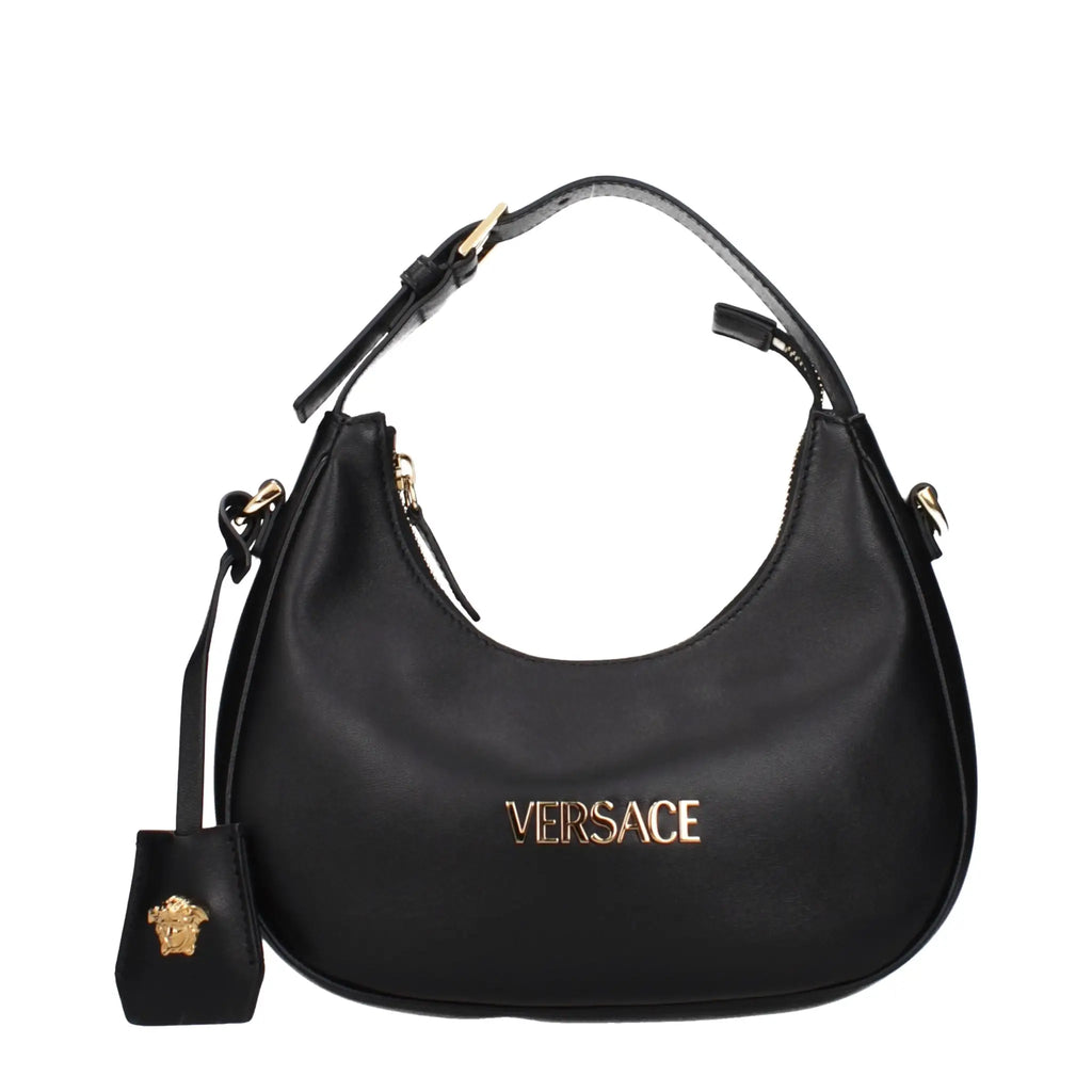 Versace Black Leather Handbag