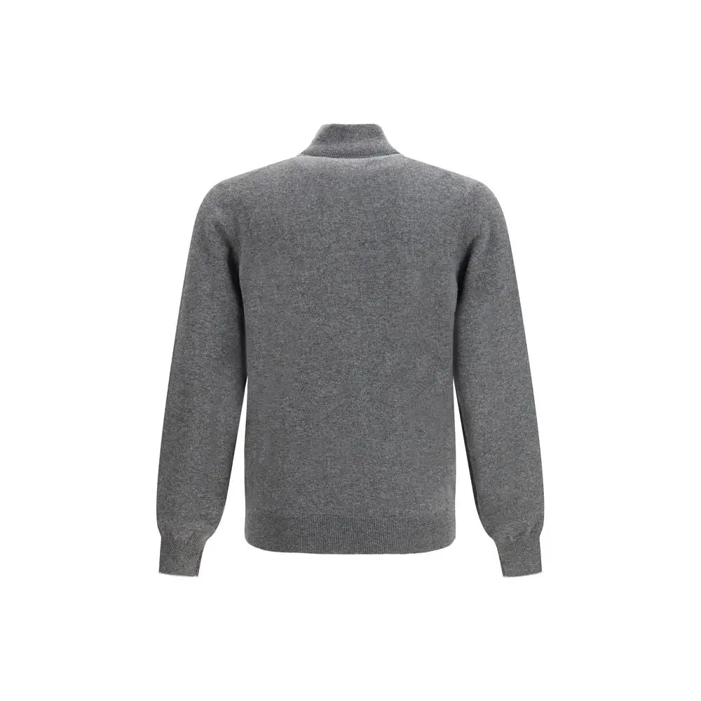 Brunello Cucinelli Gray Cashmere Sweatshirt