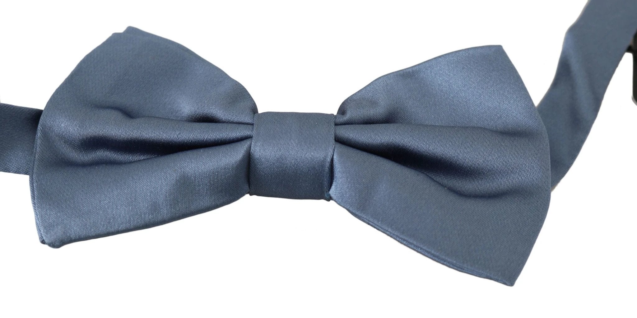 Dolce & Gabbana Blue 100% Silk Adjustable Neck Papillon Bow tie by Dolce & Gabbana