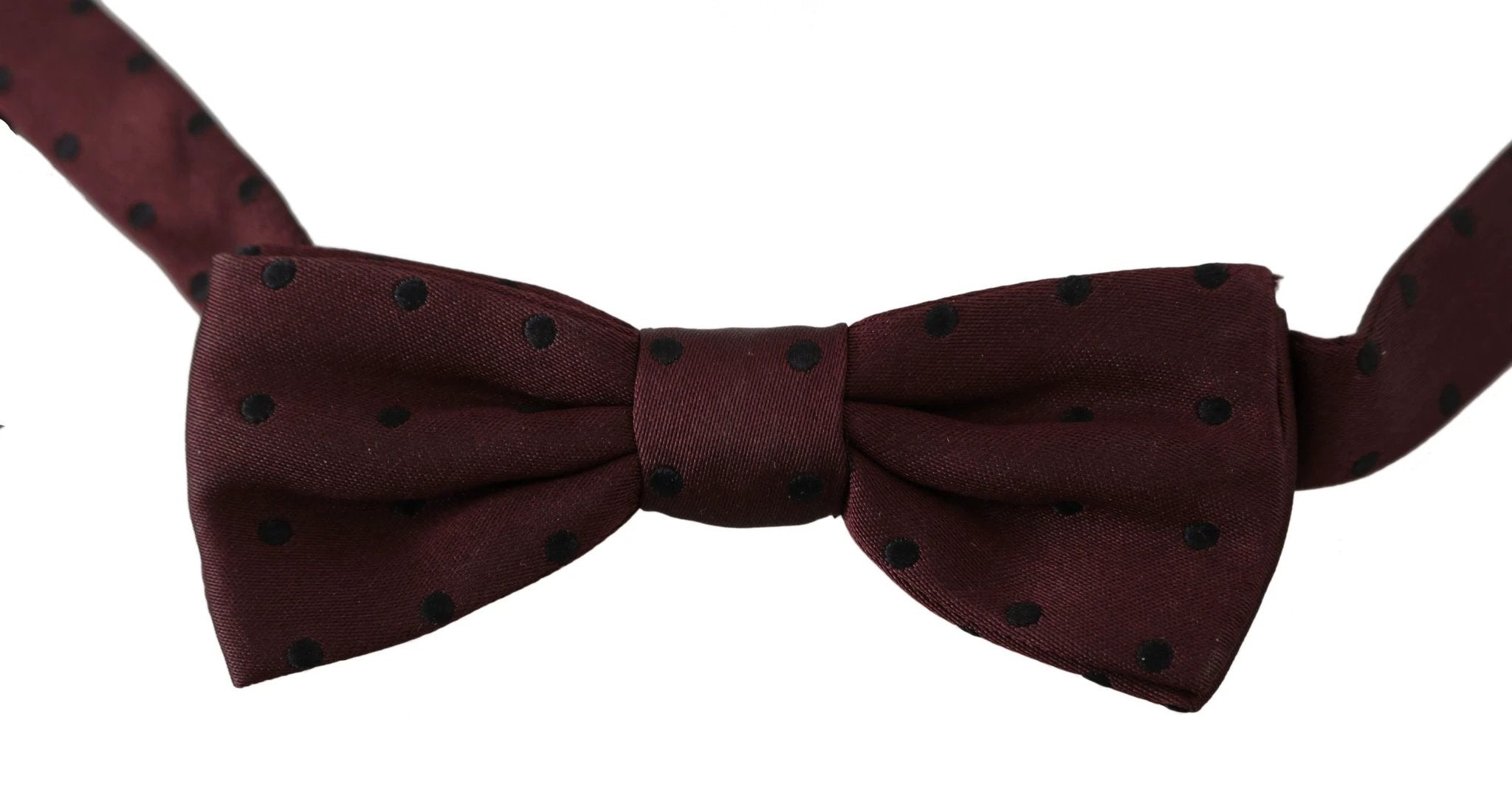 Dolce & Gabbana Purple Dotted Silk Adjustable Neck Papillon Bow Tie by Dolce & Gabbana