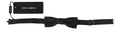 Dolce & Gabbana Men Gray Pattern Silk Adjustable Neck Papillon Bow Tie by Dolce & Gabbana