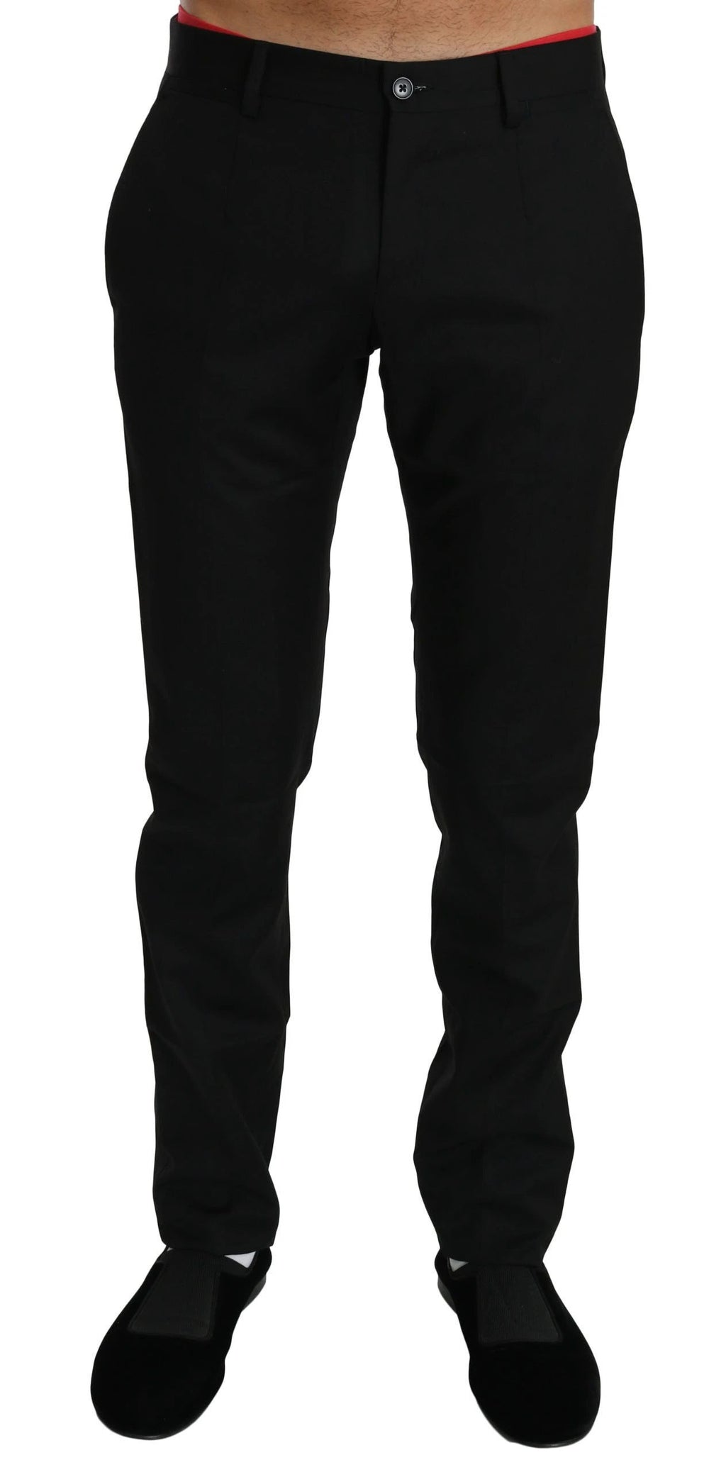 Dolce & Gabbana Black Dress Formal Trouser Mens Wool Pants by Dolce & Gabbana