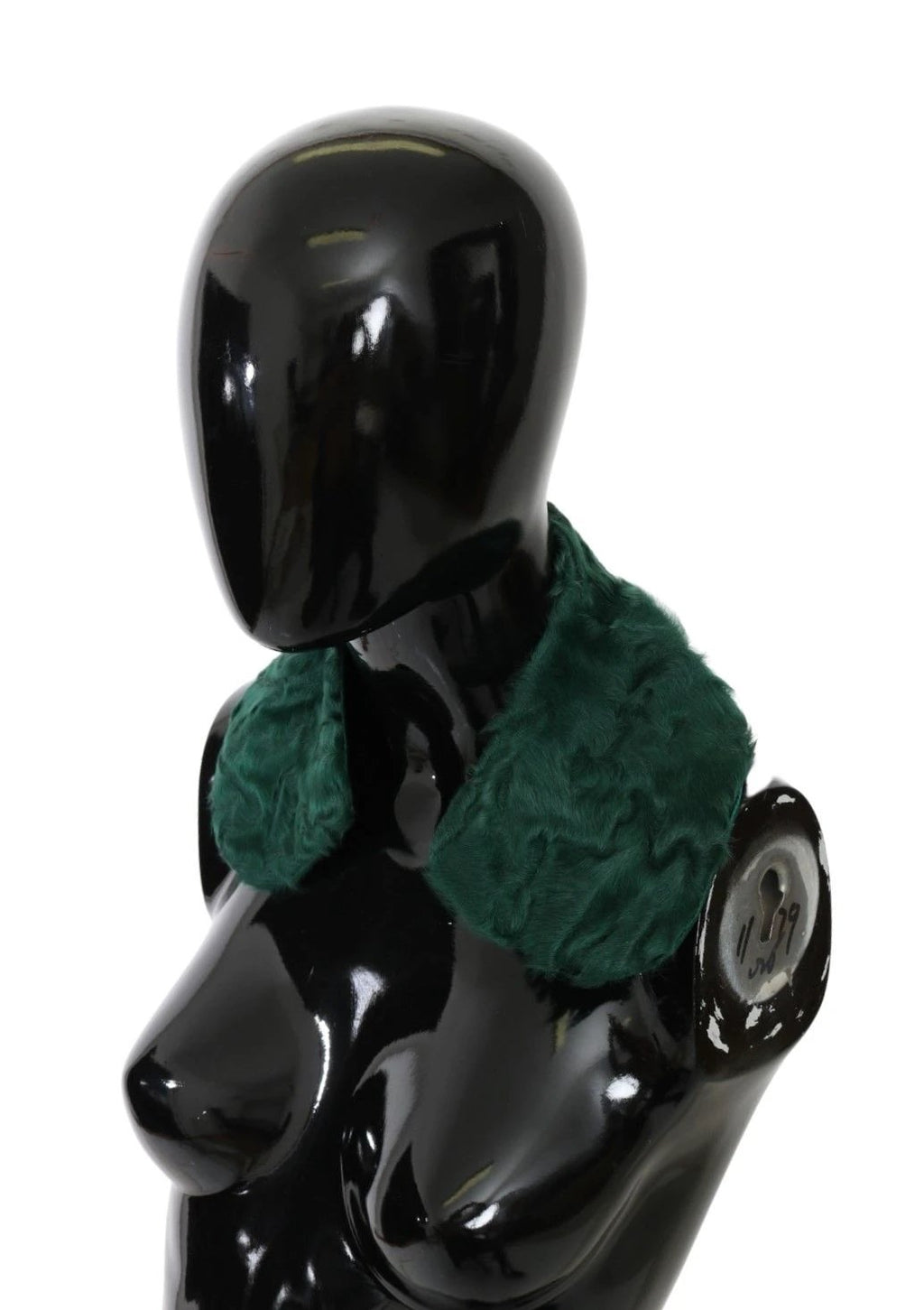 Dolce & Gabbana Green Fur Shoulder Collar Wrap Lambskin Scarf by Dolce & Gabbana