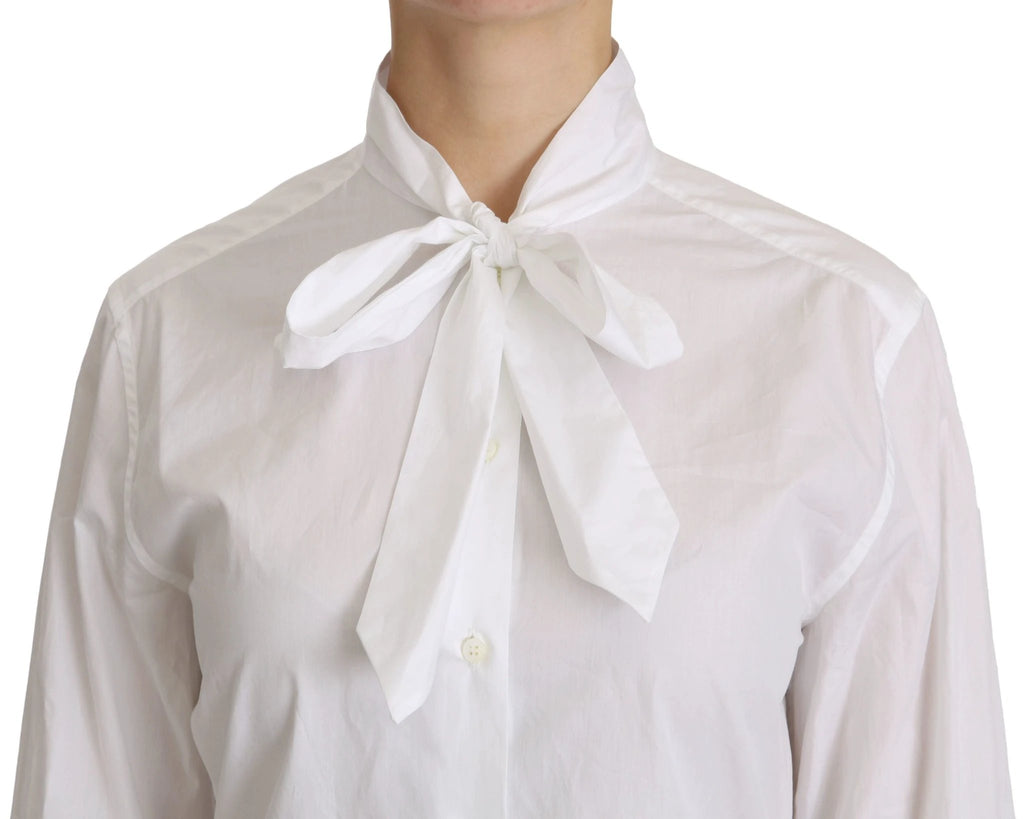 Dolce & Gabbana White Turtle Neck Long Sleeve Polo Shirt by Dolce & Gabbana