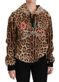 Dolce & Gabbana Brown Hooded Studded Ayers Leopard Sweater by Dolce & Gabbana