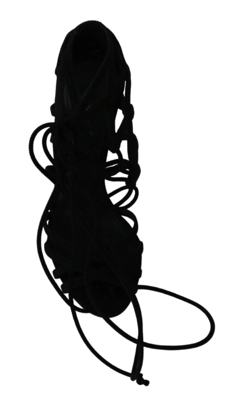 Dolce & Gabbana Black Suede Strap Stilettos Shoes Sandals by Dolce & Gabbana