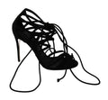 Dolce & Gabbana Black Suede Strap Stilettos Shoes Sandals by Dolce & Gabbana
