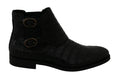 Dolce & Gabbana Black Crocodile Leather Derby Boots Shoes by Dolce & Gabbana