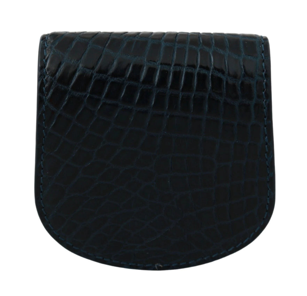 Dolce & Gabbana Blue Exotic Skins Condom Case Holder Pocket by Dolce & Gabbana