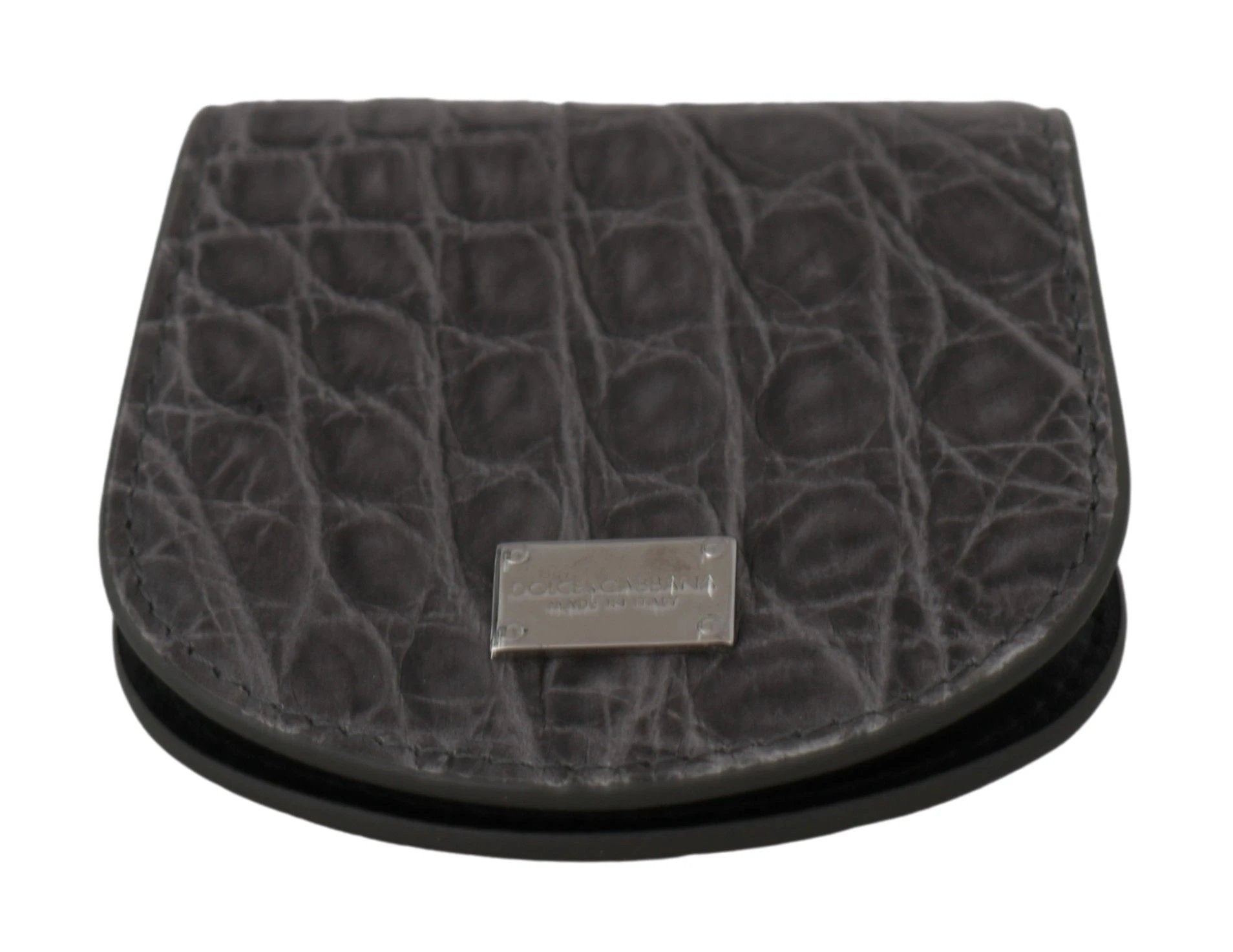 Dolce & Gabbana Gray Exotic Skin Condom Case Holder Pocket Wallet by Dolce & Gabbana