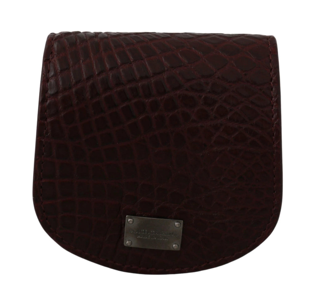 Dolce & Gabbana Brown Exotic Skin Pocket Condom Case Holder by Dolce & Gabbana