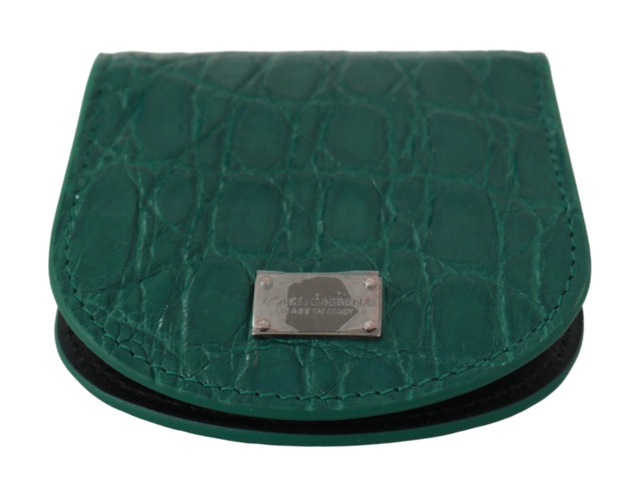 Dolce & Gabbana Green Exotic Skins Condom Case Holder Wallet by Dolce & Gabbana