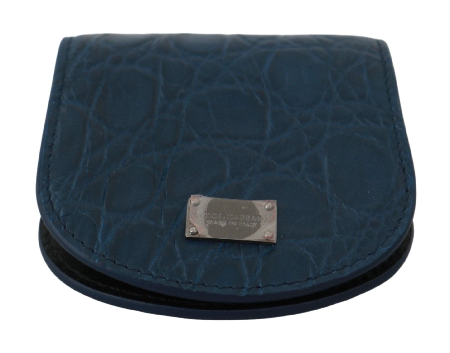 Dolce & Gabbana Blue Leather Holder Pocket Condom Case by Dolce & Gabbana