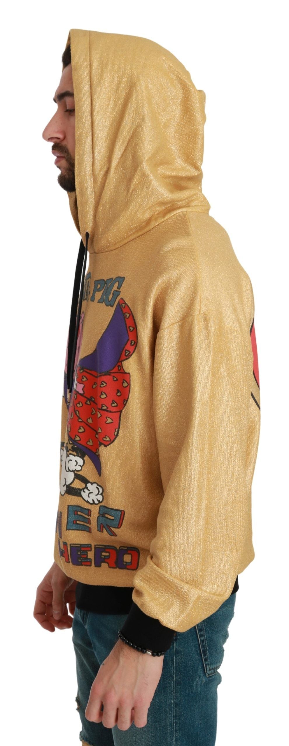 Dolce & Gabbana Gold Pig of the Year Hooded Sweater by Dolce & Gabbana