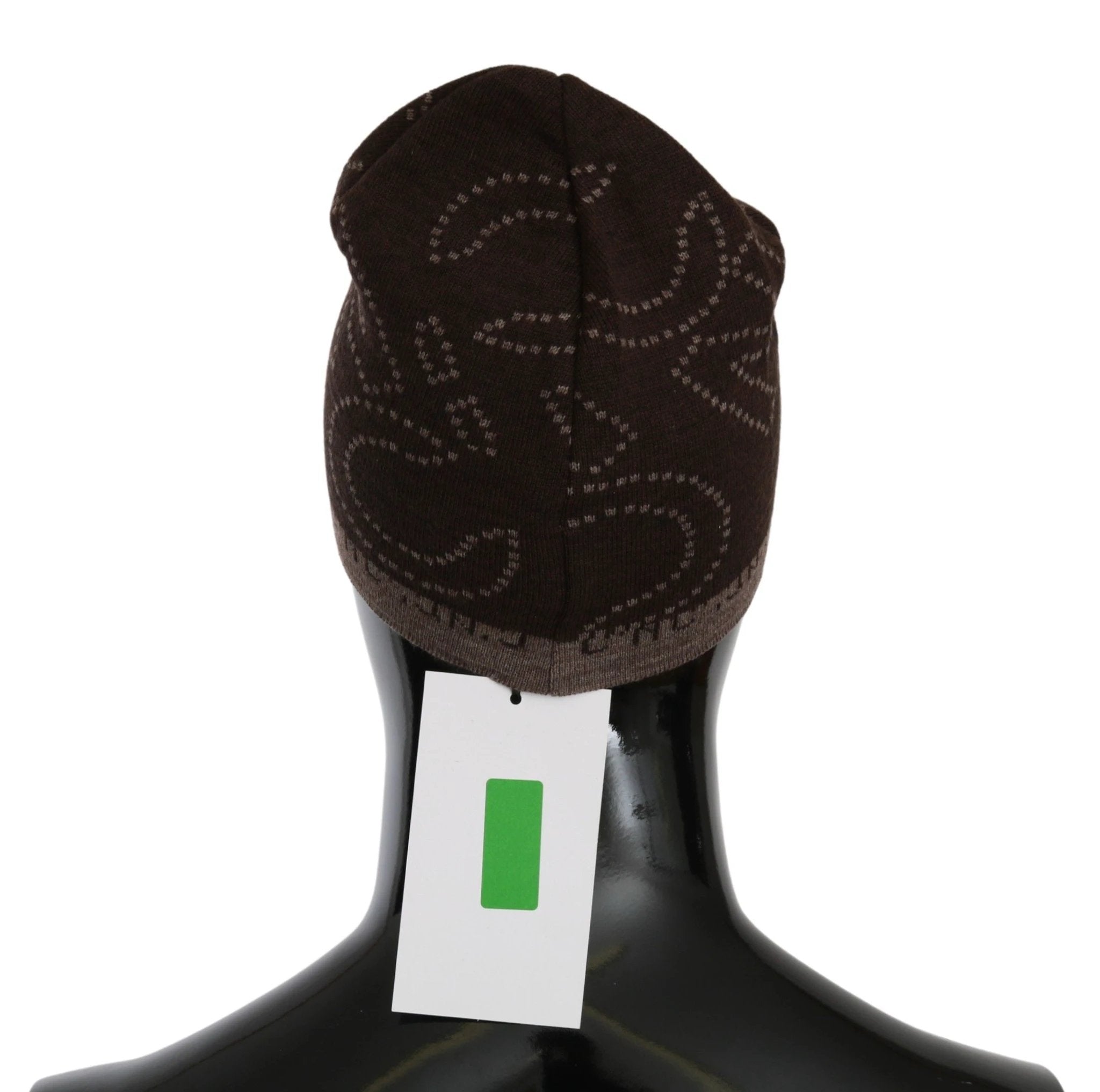 Costume National Beanie Brown Wool Blend Branded Hat by Costume National