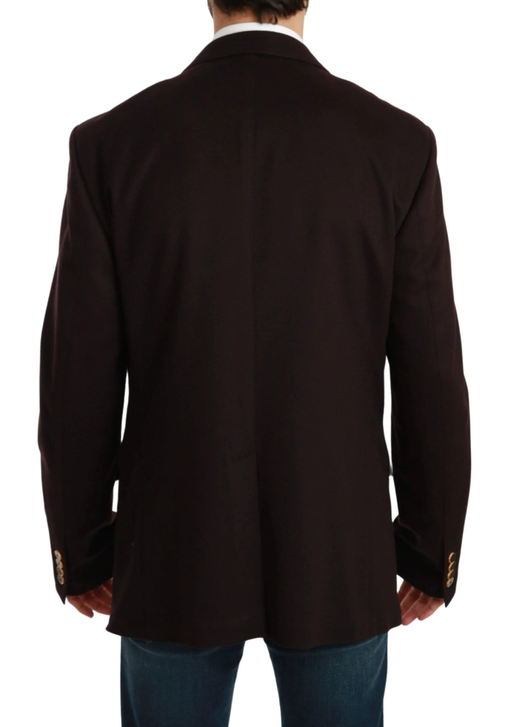 Dolce & Gabbana Bordeaux Cashmere Coat TAORMINA Blazer by Dolce & Gabbana